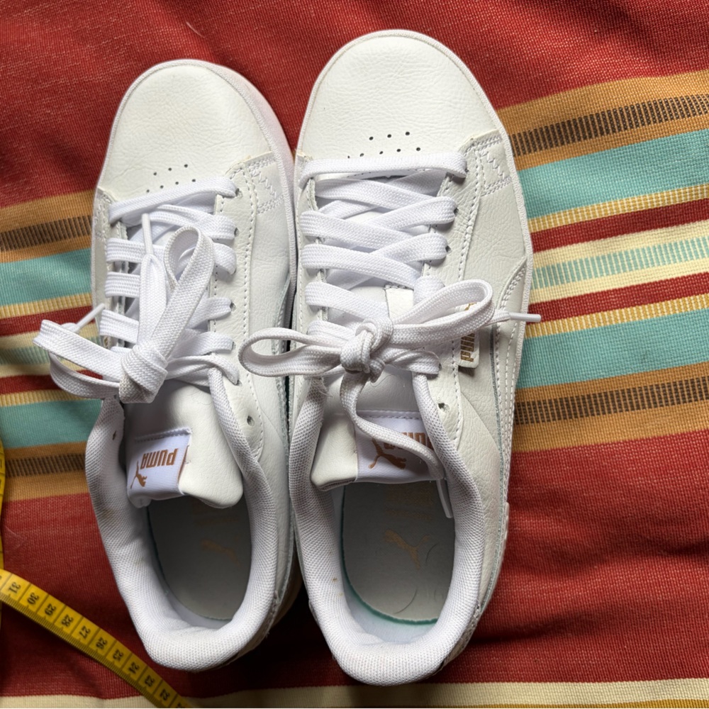 Puma Classic White Leather Sneakers